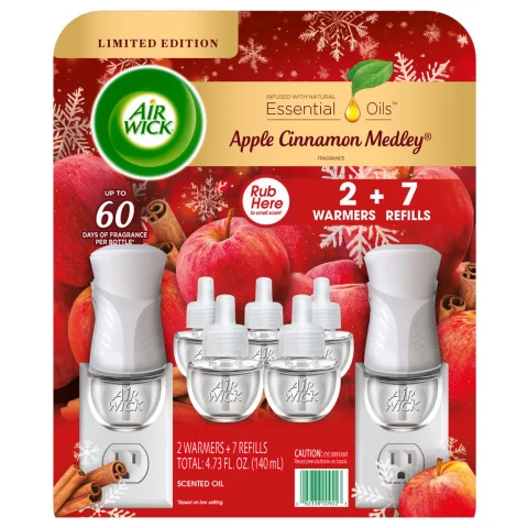 Air Wick Plug in Scented Oils 2 Warmers and 7 Refills