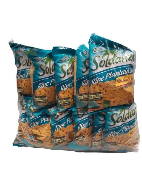 Soldanza Ripe Plantain Chips 12 Units / 42 g / 1.4 oz