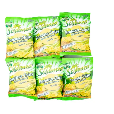 Soldanza Salted Banana Chips 12 Units / 36 g / 1.3 oz