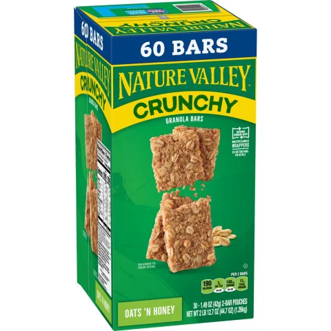 Nature Valley Crunchy Oat and Honey Bars 100% Natural 30 Units / 42 g
