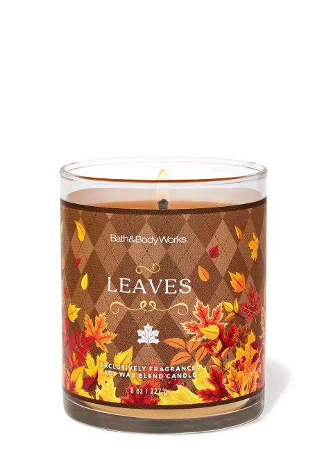 Bath & Body "Leaves" Single-Wick Candle