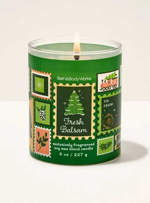 Bath & Body "Fresh Balsam" Single-Wick Candle
