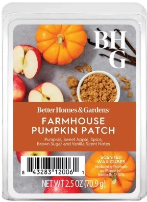 Farmhouse Pumpkin Patch Scented Wax Melts, Better Homes & Gardens, 2.5 oz (1-Pack)