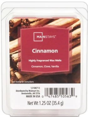 Mainstays Cinnamon Scent 6 Cube Wax Melt, 1.25 oz