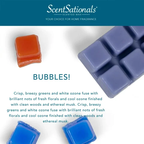Bubbles Scented Wax Melts, ScentSationals, 2.5 oz