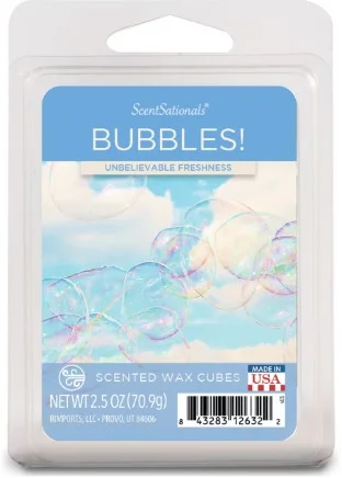 Bubbles Scented Wax Melts, ScentSationals, 2.5 oz