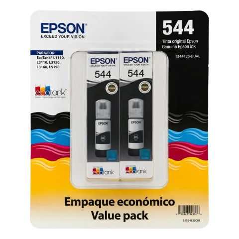 Epson Dual Ink Bottle T544 Black 2 Units