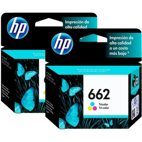 Hp Tricolor Ink 662 for 3515 Printer 2 Units