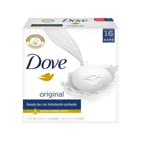 Dove Bath Soap Bar with Moisturizing Cream 16 Units / 106 g / 3.75 oz