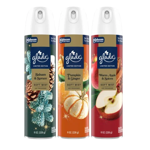 Glade Holiday Festive Fragrance Spray Air Fresheners 3 Units / 226 g / 8 oz