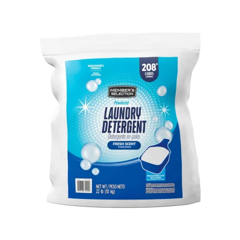Member's Selection Biodegradable Powder Laundry Detergent 10 kg / 22 lb / 208 Washes