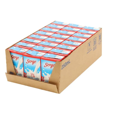 Serge Island 1 % Low Fat Milk / 250 mL / 8.4 oz