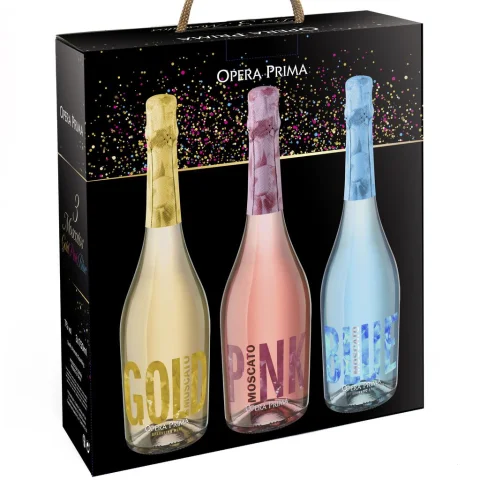 Opera Prima Sparkling Moscato Wine 3 Units / 750 mL / 25.36 oz