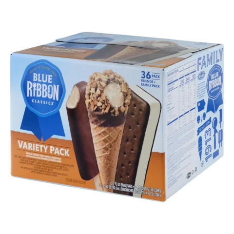 Blue Ribbon Ice Cream Variety Pack 36 Units / 90 g / 3.2 oz