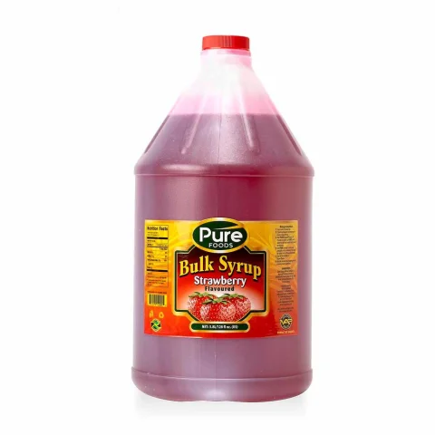 Pure Foods Syrup Strawberry 3.78 L / 1 gal