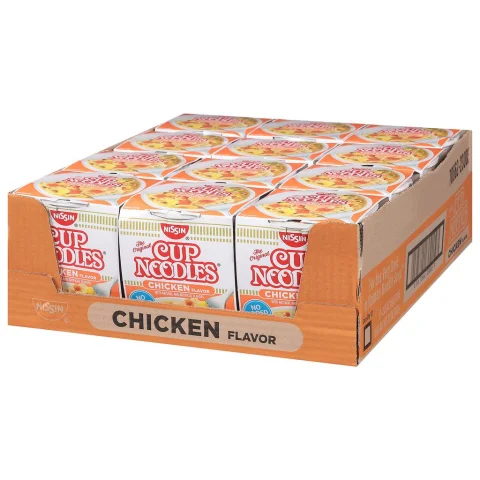 Nissin Cup Noodles Chicken 12 Units / 64 g / 2.25 oz