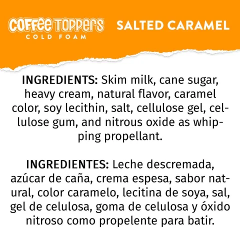 Coffee Toppers Salted Caramel Whipped Cream 2 Units / 425 g / 15 oz 5