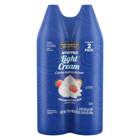 Member's Selection Whipped Light Cream 2 Units 435 g / 15 oz