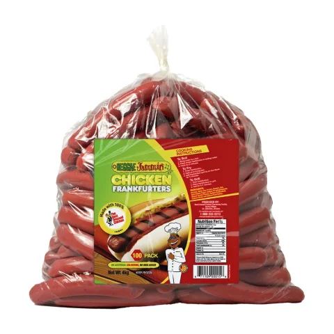 Reggae Jammin Chicken Frankfurters 4 kg / 8.8 lb