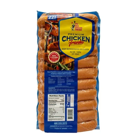 Best Dressed Premium Chicken Franks 22 Units / 61 g / 2.15 oz