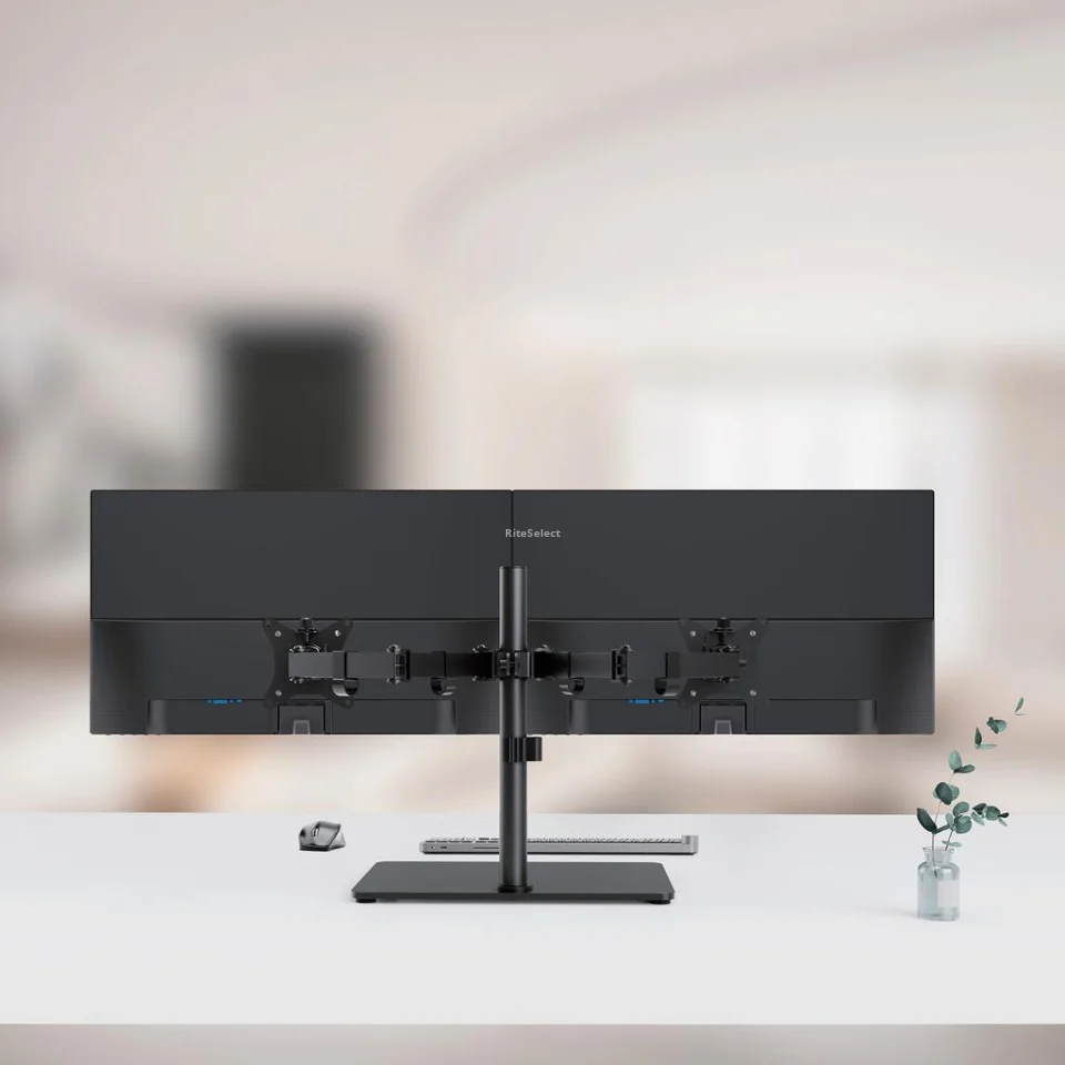 Harkn 54.61 cm / 21.5" Inches Dual LED Monitor with Adjustable Desk Stand 05445