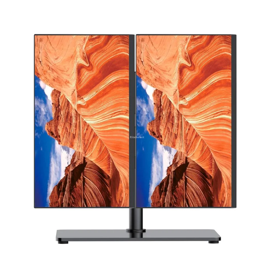 Harkn 54.61 cm / 21.5" Inches Dual LED Monitor with Adjustable Desk Stand 05445