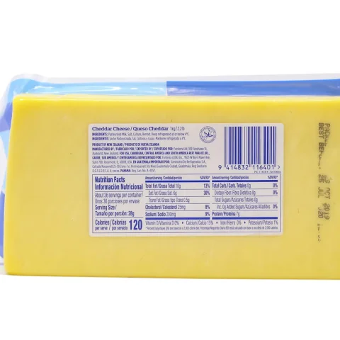 Anchor White Cheddar Cheese 1 kg / 2.20 lb