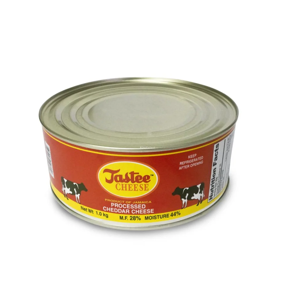 Tastee Canned Cheddar Cheese for Snacks 1 kg / 2.2 lb