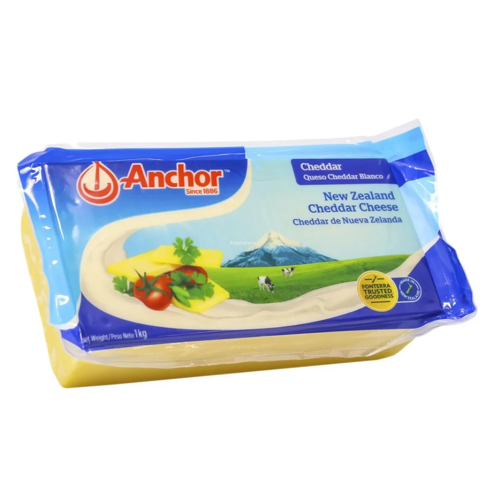 Anchor White Cheddar Cheese 1 kg / 2.20 lb