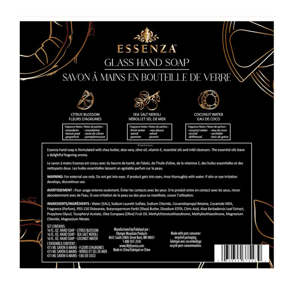 Essenza Hand Soap Assorted Fragrances 3 Units / 473 mL / 16 oz