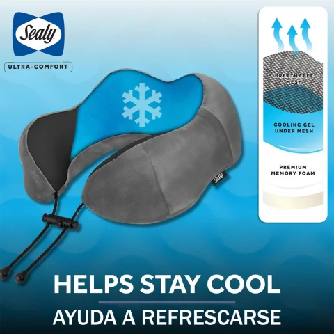 Sealy Cooling Gel Travel Neck Pillow