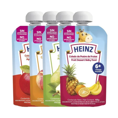 Heinz Assorted Fruit-Flavored Baby Porridge 18 Units / 105 g