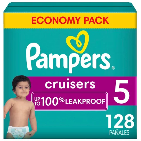 Pampers Size 5 Baby Cruisers Diapers / 128 Units
