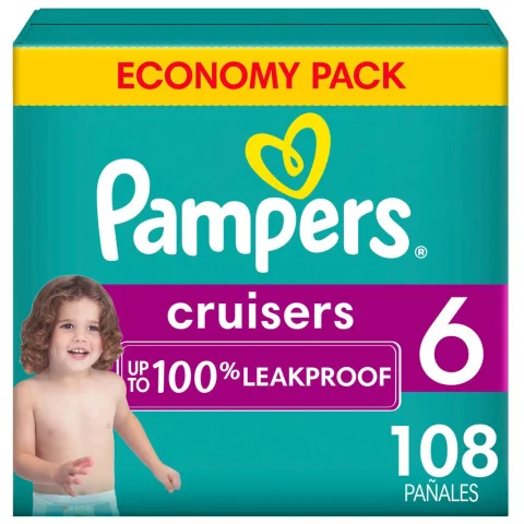 Pampers Cruisers Baby Diapers Size 6 / 108 Units