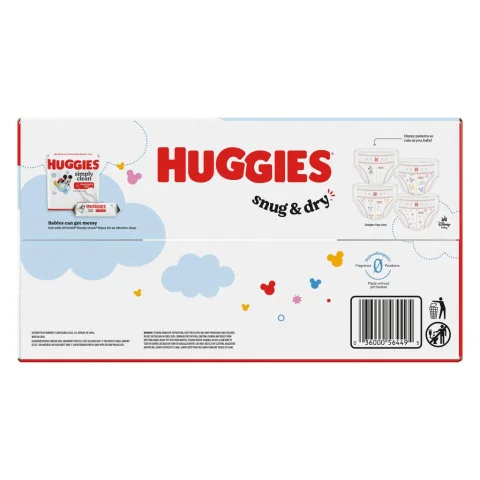 Huggies Snug & Dry Size 4 Diapers / 136 Units