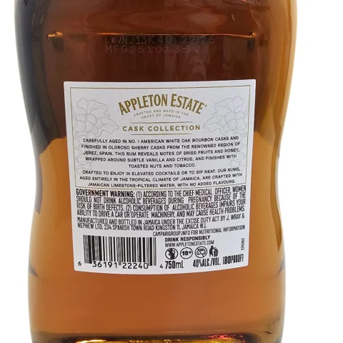 Appleton Estate Spanish Sherry Barrels Collection Rum 750 mL