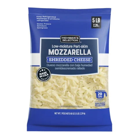 Member's Selection Shredded Mozzarella Cheese 2.26 kg / 5 lb