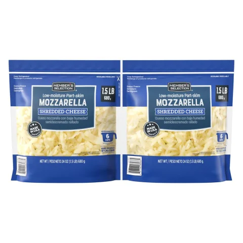 Member's Selection Shredded Mozzarella Cheese 2 Units / 680 g / 1.5 lb