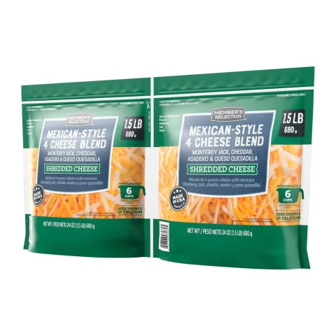 Member's Selection Shredded Mexican-Style Cheese 2 Units