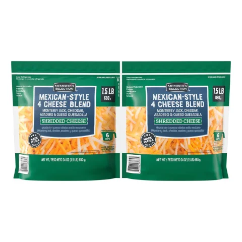 Member's Selection Shredded Mexican-Style Cheese 2 Units