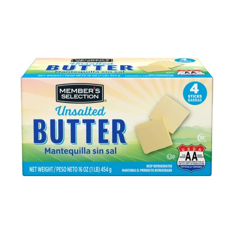 Member's Selection Unsalted Butter 2 Units / 454 g