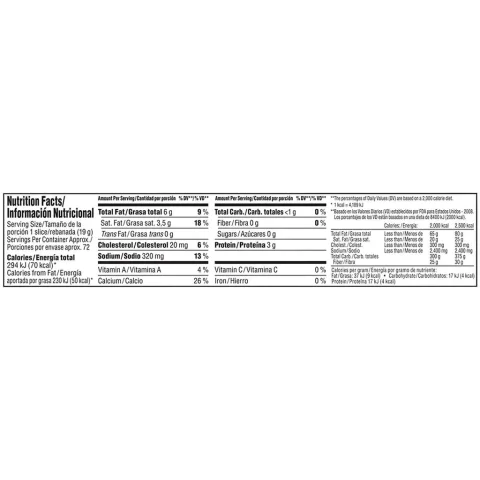 Member's Selection Pasteurized American Cheese 1.36 kg