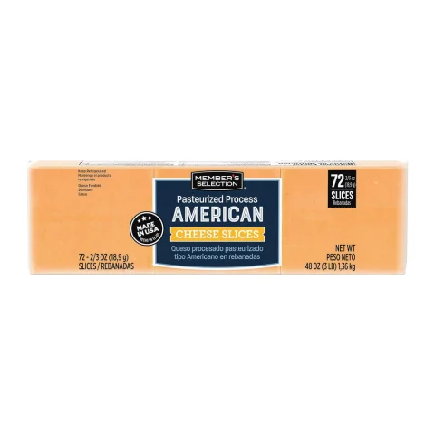 Member's Selection Pasteurized American Cheese 1.36 kg