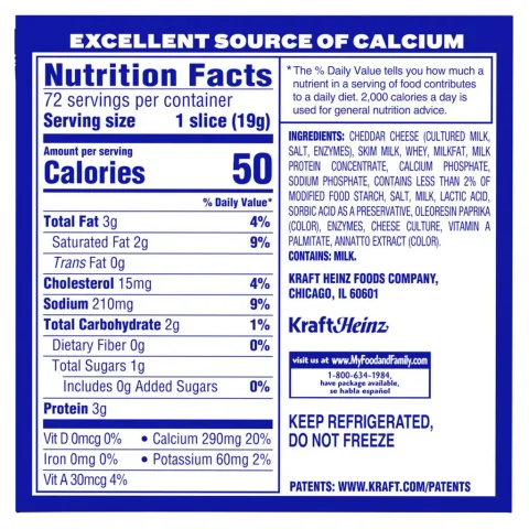 Kraft American Cheese Singles 1.36 kg