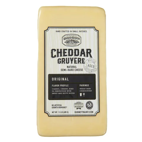 Wood River Cheddar Gruyere Cheese 680 g