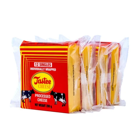 Tastee Sliced Cheedar Cheese 4 Units / 200 g