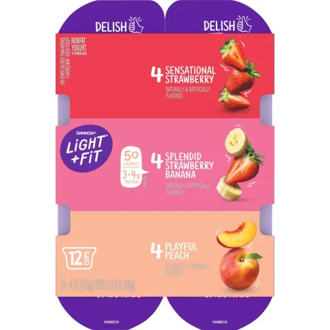 Light and Fit Nonfat Yogurt 12 Units / 113 g