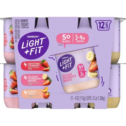 Light and Fit Nonfat Yogurt 12 Units / 113 g