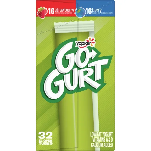 Yoplait Go Gurt Strawberry and Blueberry 32 Units / 56 g