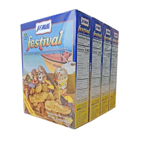 JF Mills Jamaican Festival Caribbean Fried Bread Mix 4 Units / 454 g